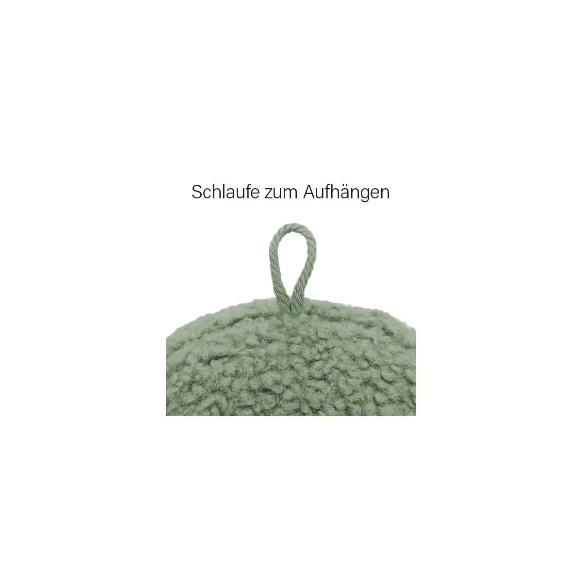 Buchstabenkissen "Herz" grün