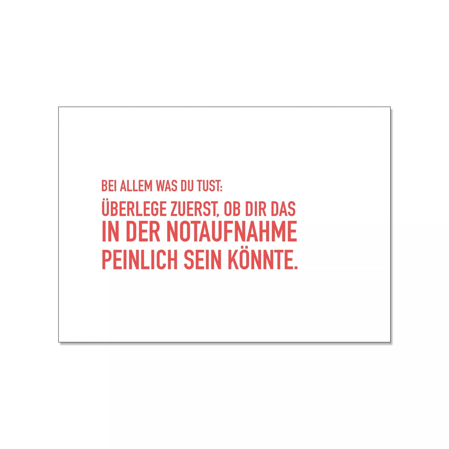 postkarte notaufnahme