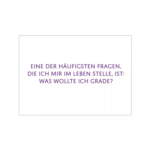 postkarte häufigste frage