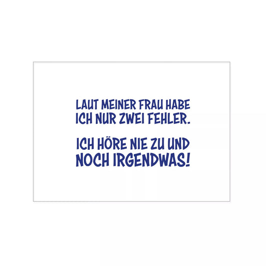 postkarte zwei fehler