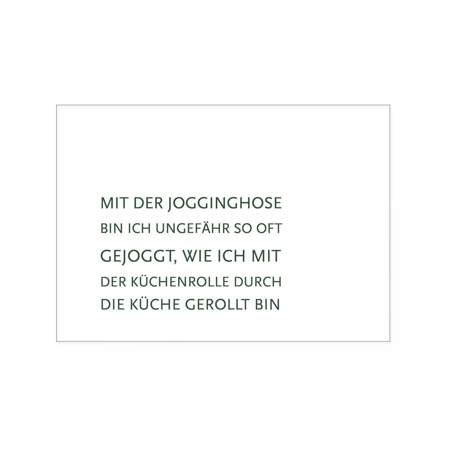 postkarte jogginghose