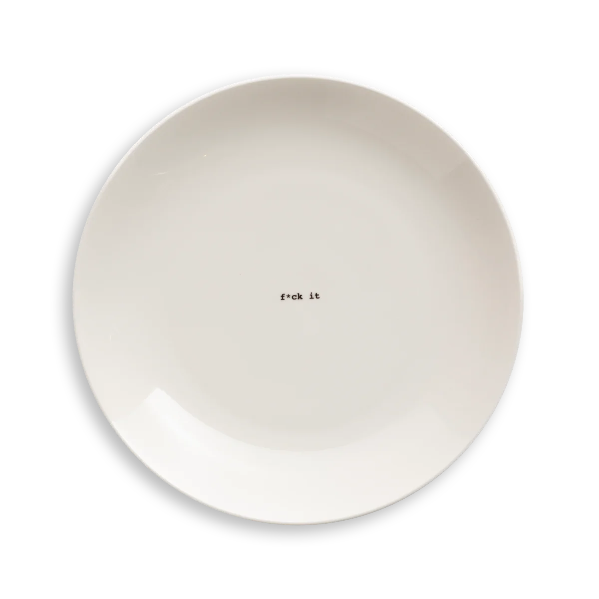 porzellanteller "f*ck it"