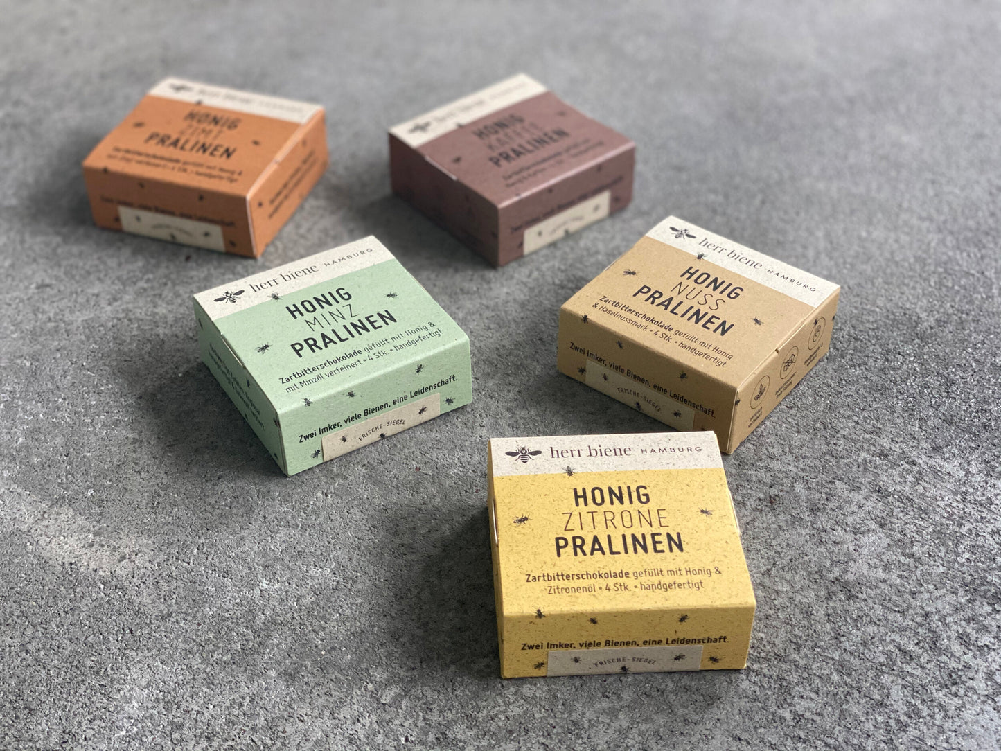 herr biene honigpralinen minze