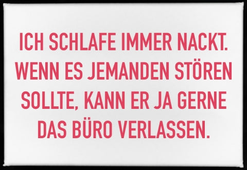 magnet nackt schlafen