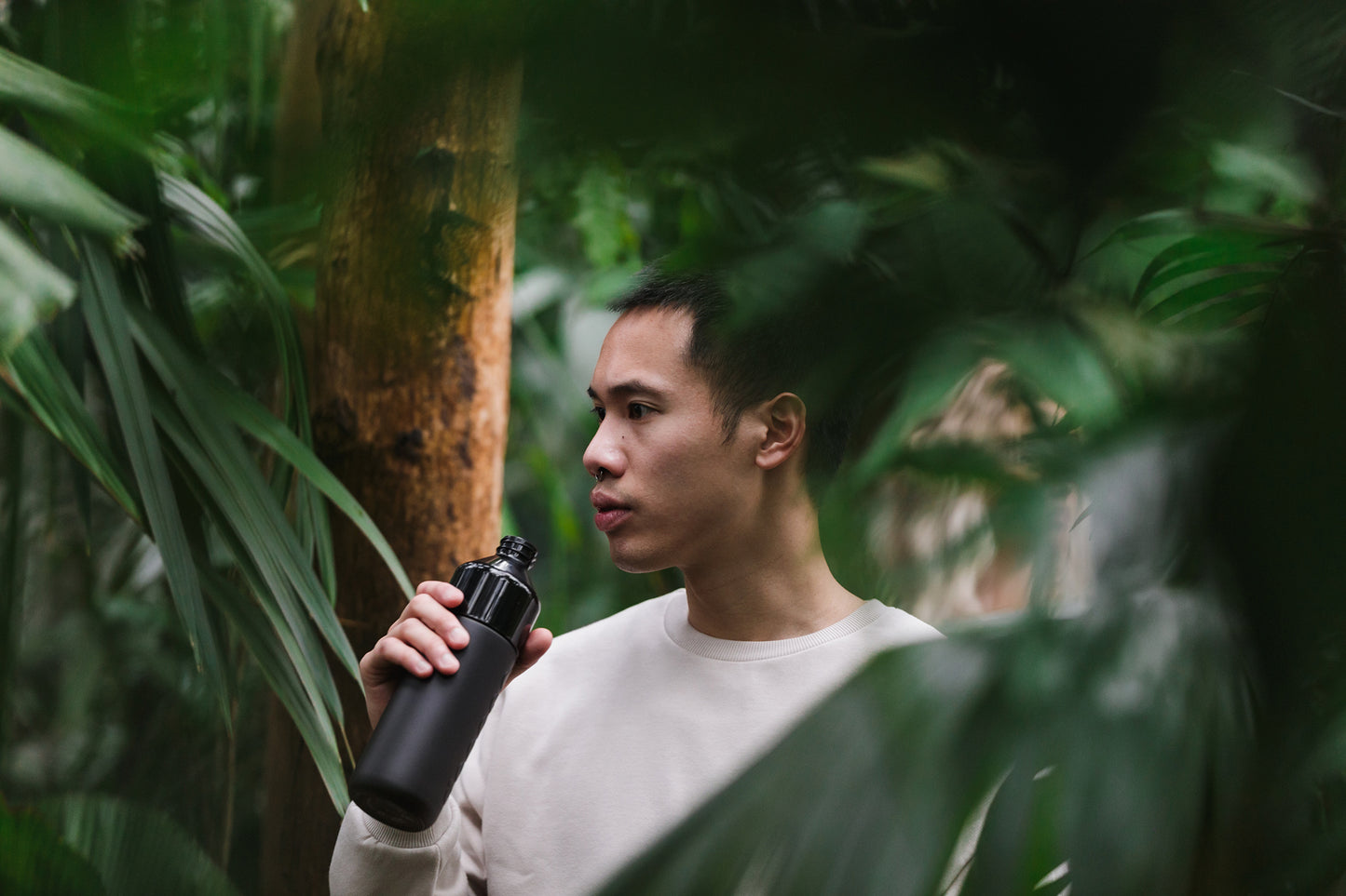 dopper thermosflasche schwarz 1 liter