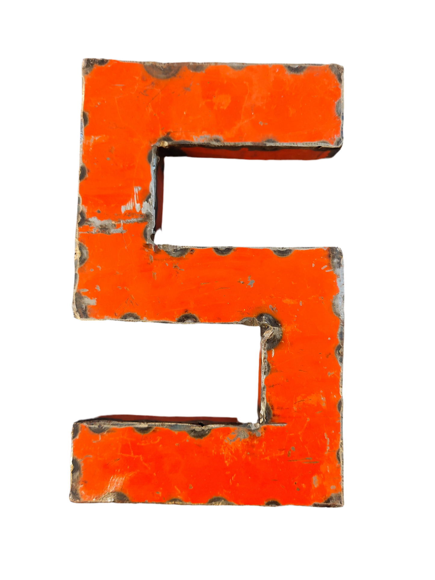 blechbuchstabe S / blechzahl 5