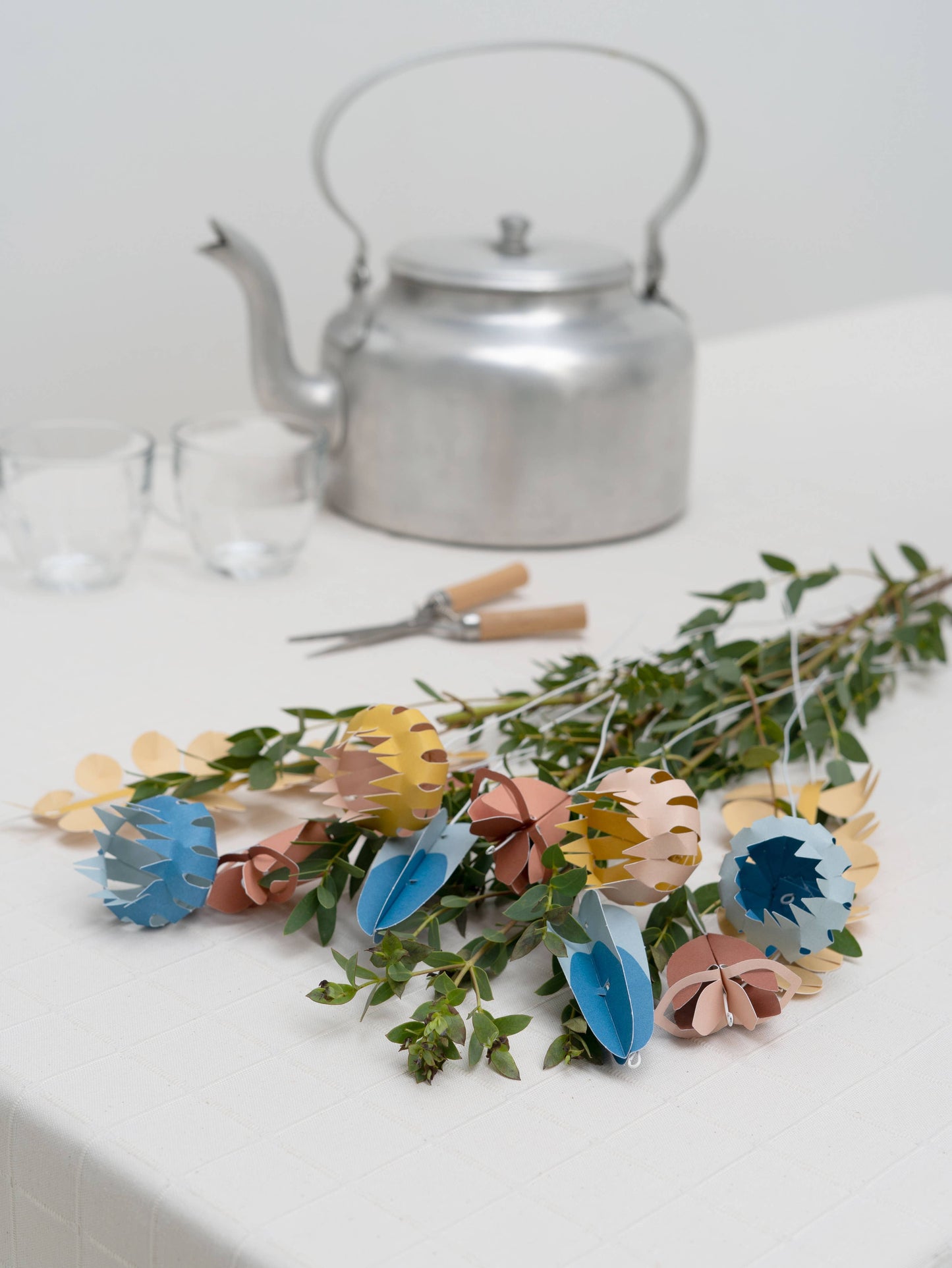 bastelset bunte blumen klein