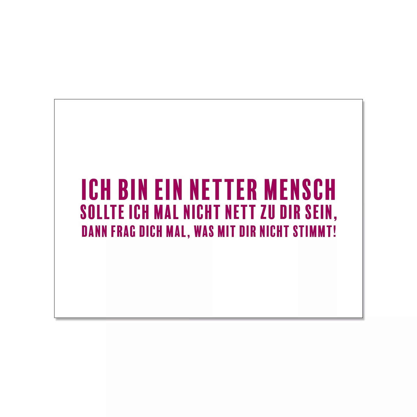 postkarte netter mensch