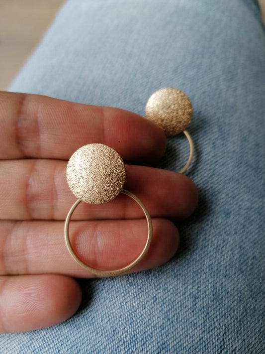 ohrring circle2 gold