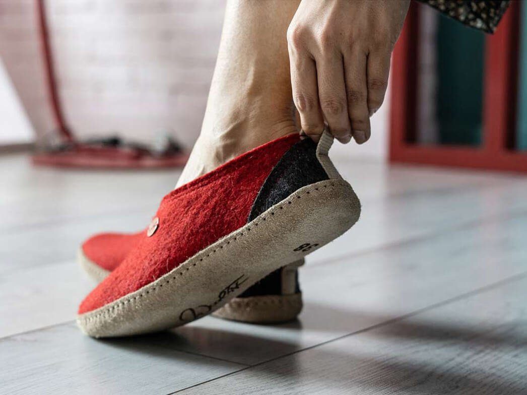 filzpantoffel highland von woolfit