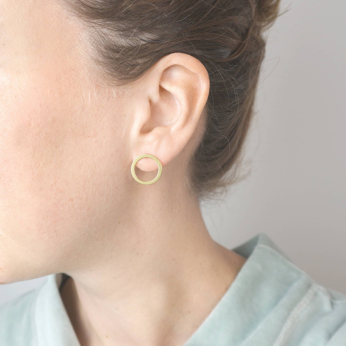 RING ohrstecker 16 mm