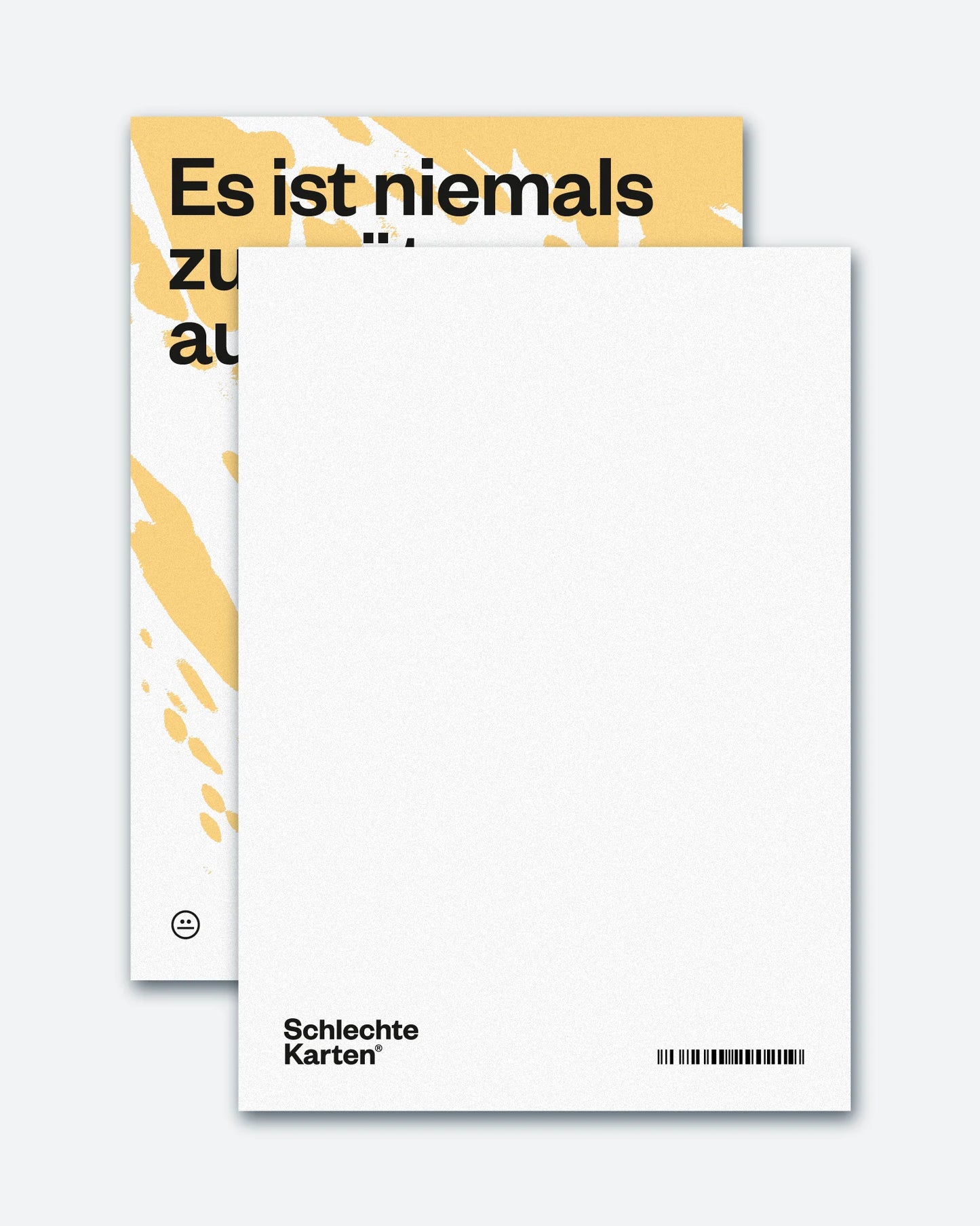 Postkarte »Es ist niemals zu spät, um aufzugeben.«