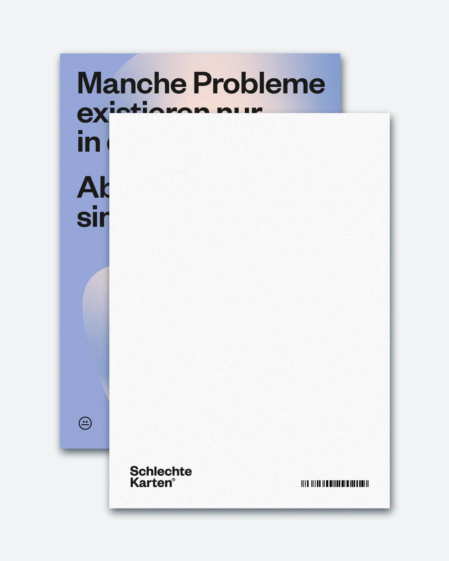 Postkarte »Manche Probleme existieren nur in deinem Kopf. Aber die meisten sind schon echt.«
