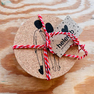 glasuntersetzer nacktes paar von hinten 6er