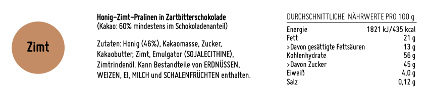 herr biene honigpralinen zimt