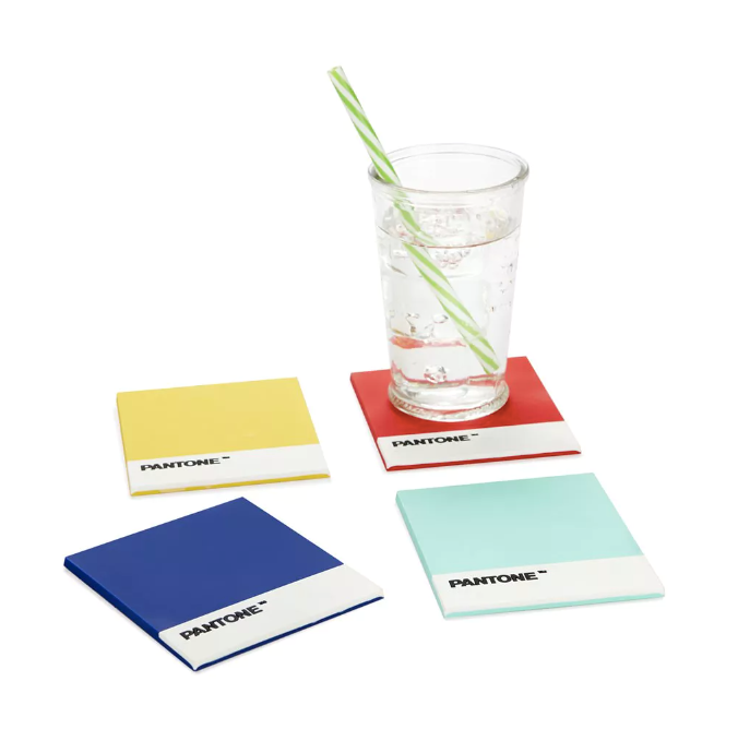 pantone glasuntersetzer 4er