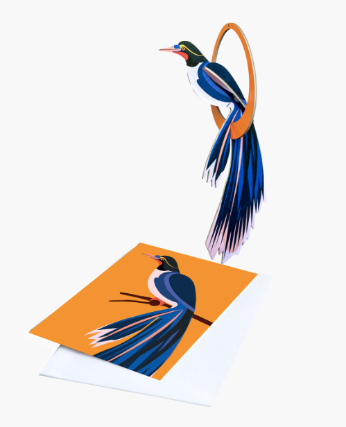 pop out card swinging flores