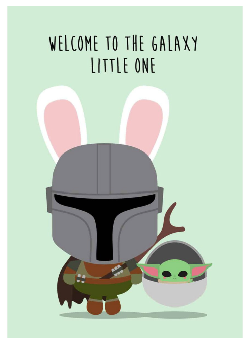 postkarte welcome yoda