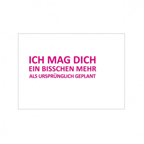 postkarte ich mag dich