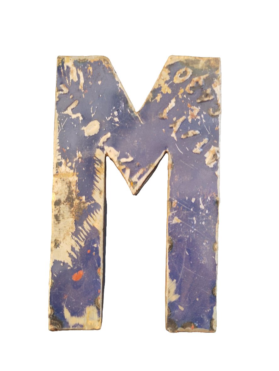 blechbuchstabe M