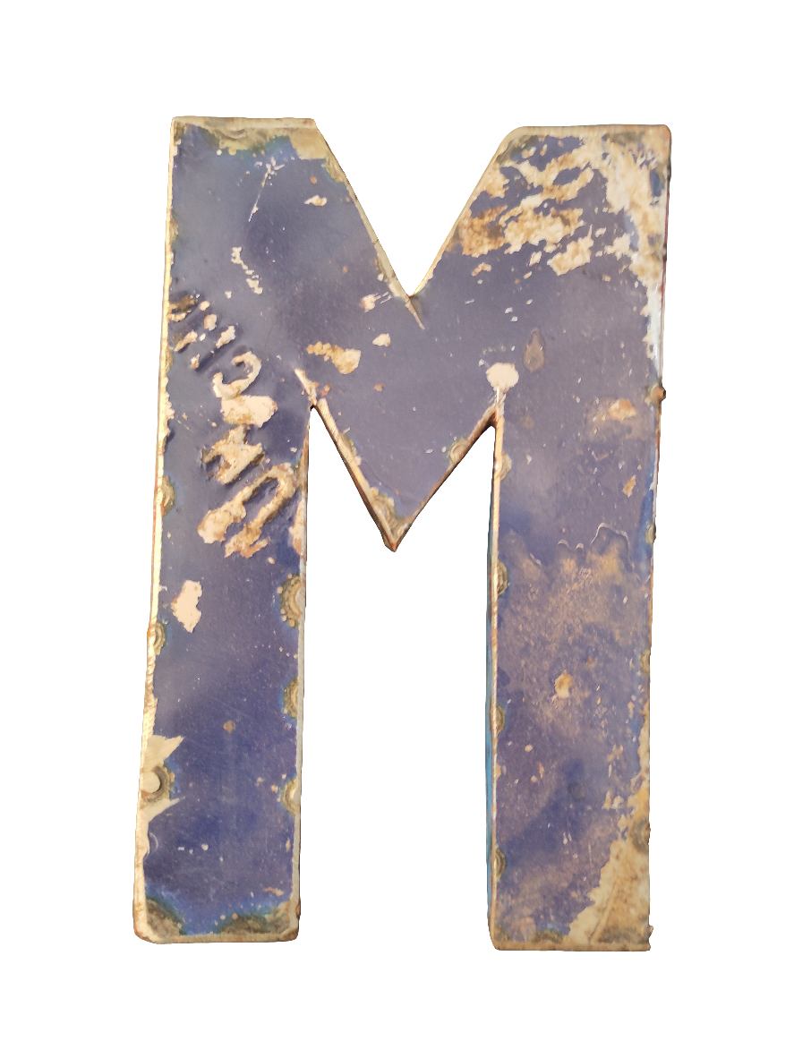 blechbuchstabe M