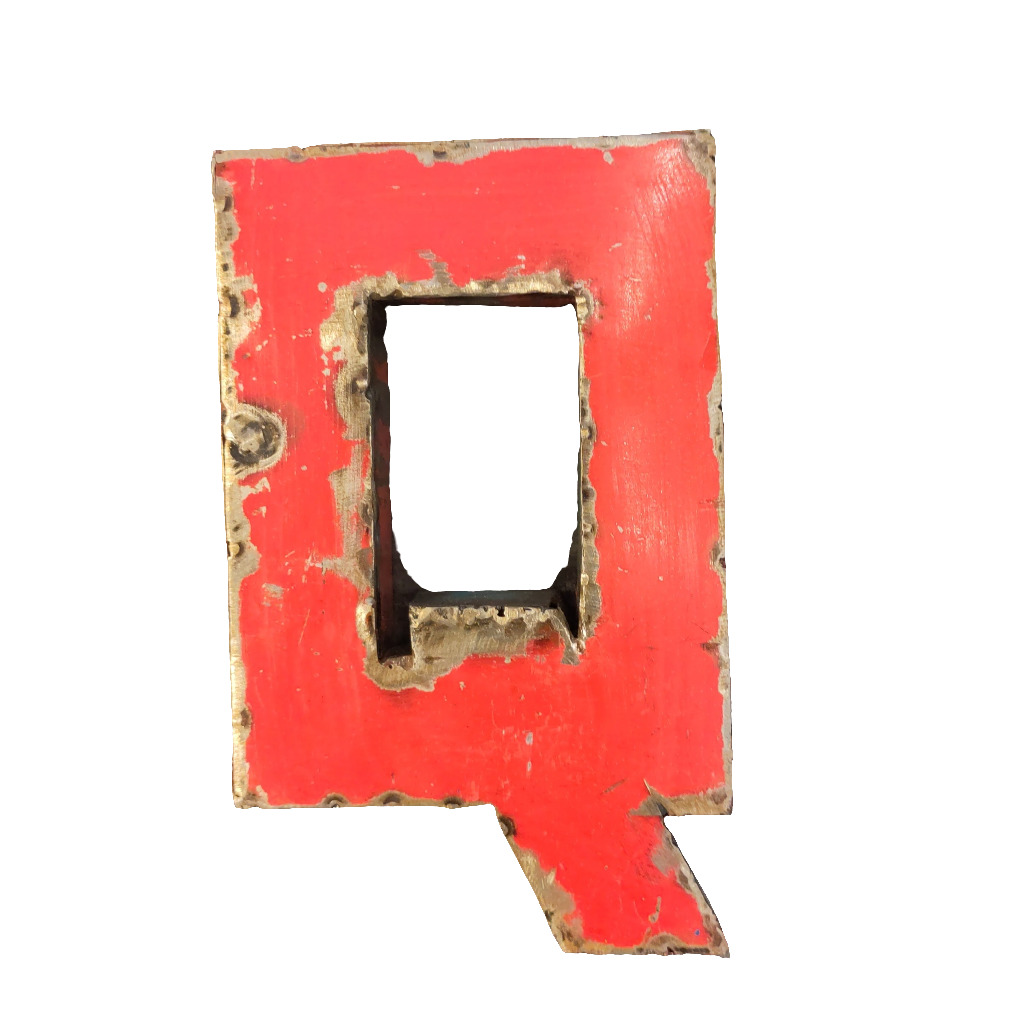 blechbuchstabe Q