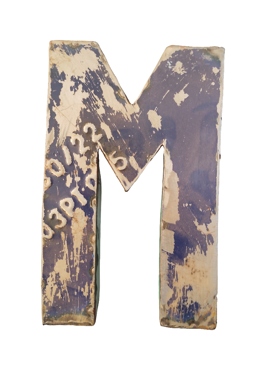 blechbuchstabe M
