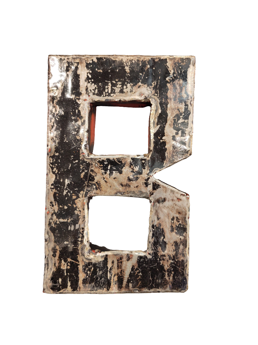 blechbuchstabe B