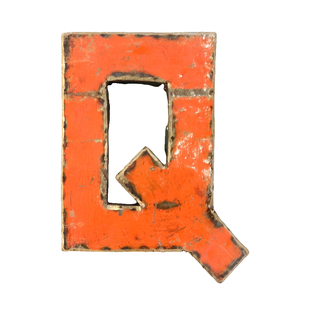 blechbuchstabe Q