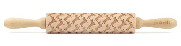 medium teigrolle mit prägung
