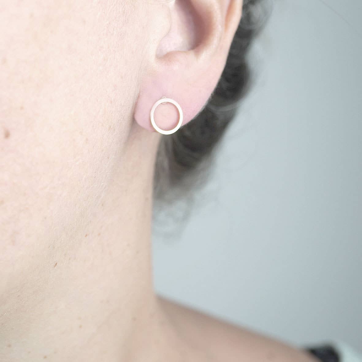 RING ohrstecker 16 mm