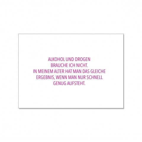 postkarte schnell aufstehen