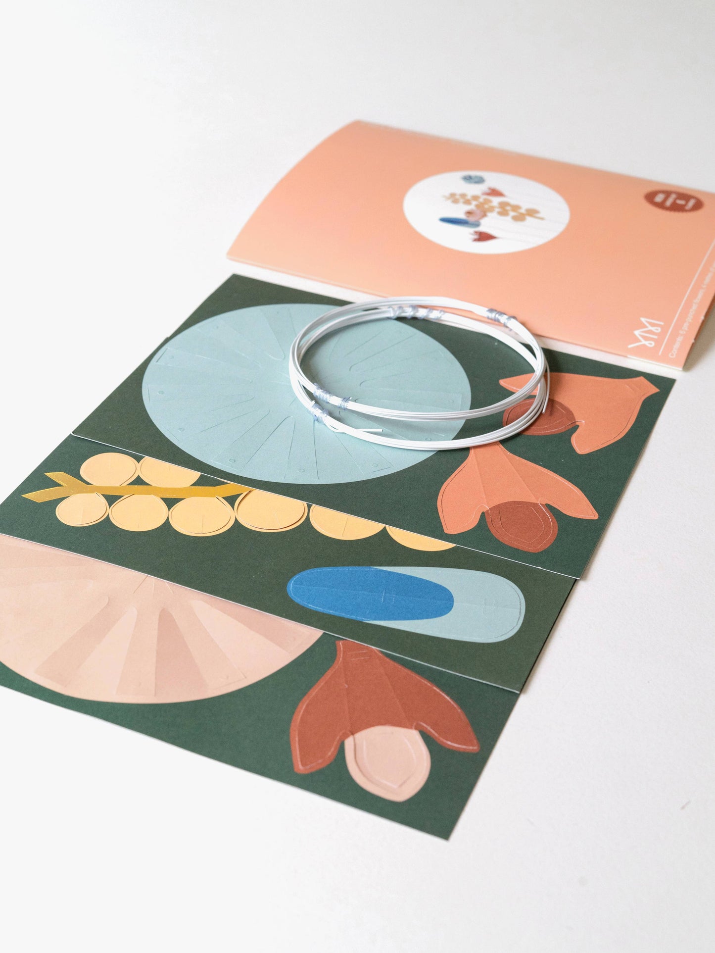 bastelset bunte blumen klein