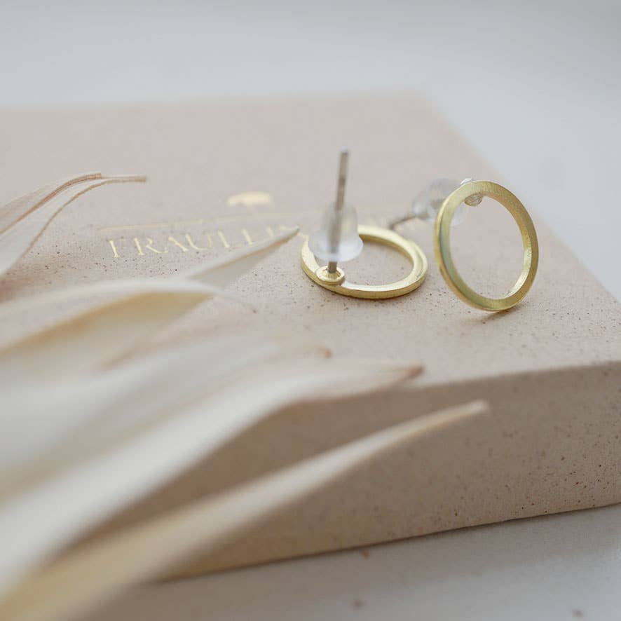 RING ohrstecker 16 mm