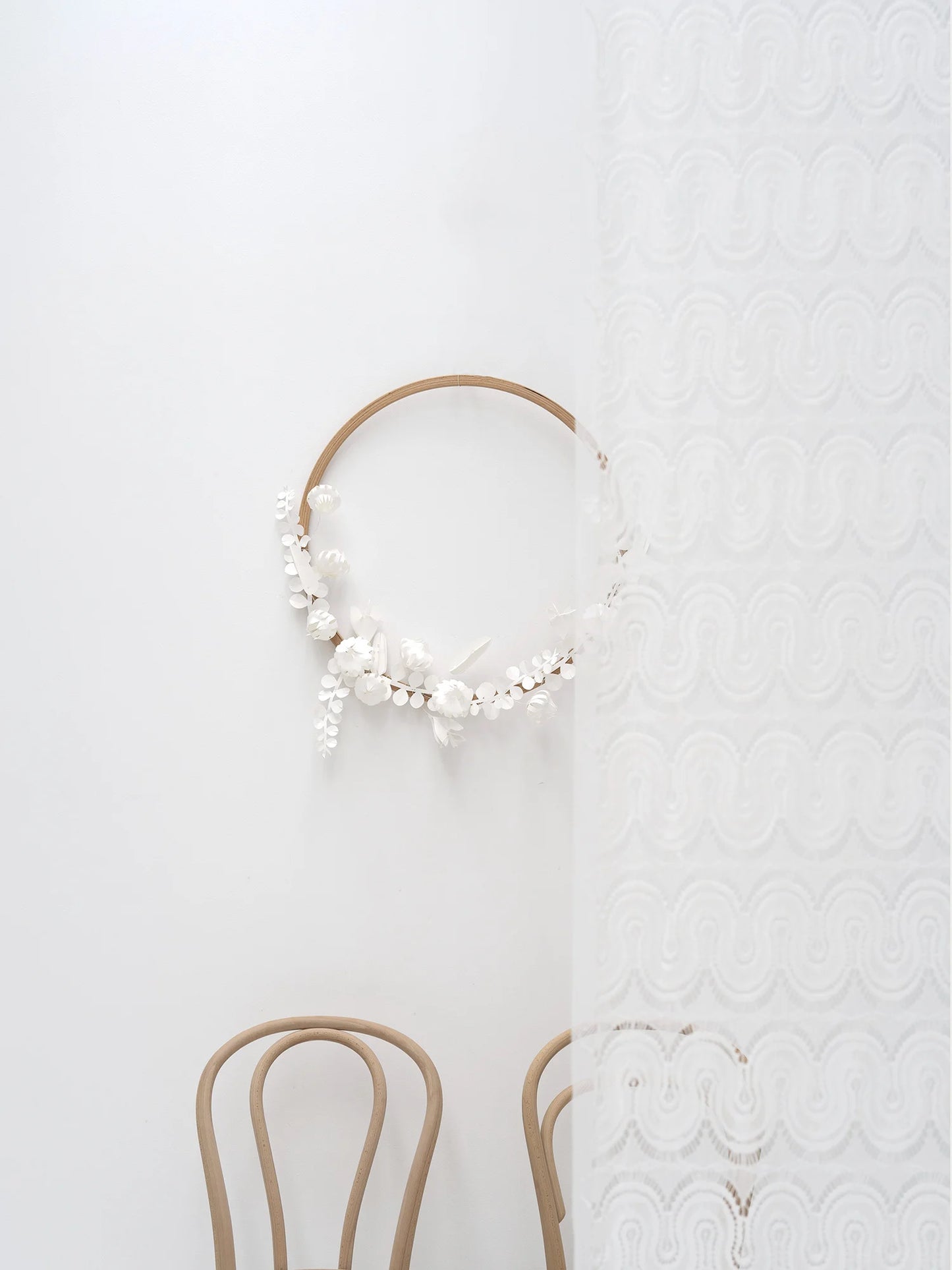 bastelset weiße blumen