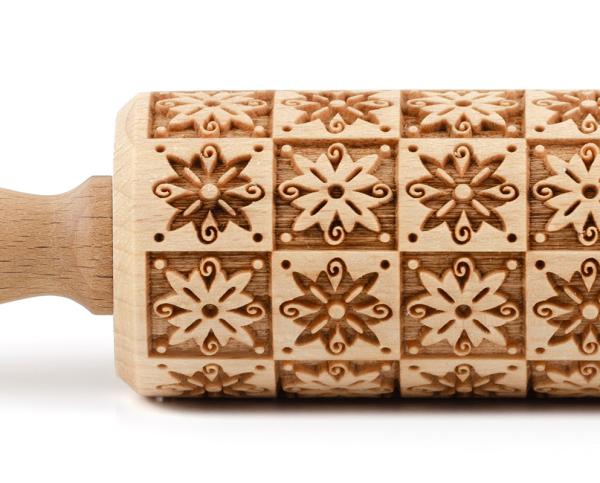 mini teigrolle mit prägung