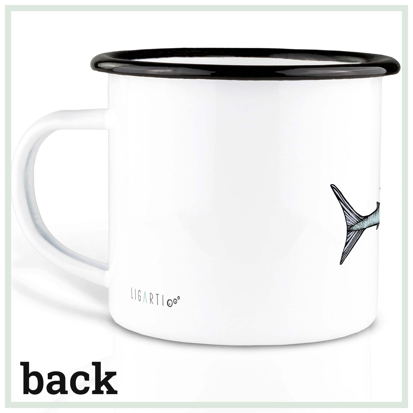 emailletasse schwertfisch