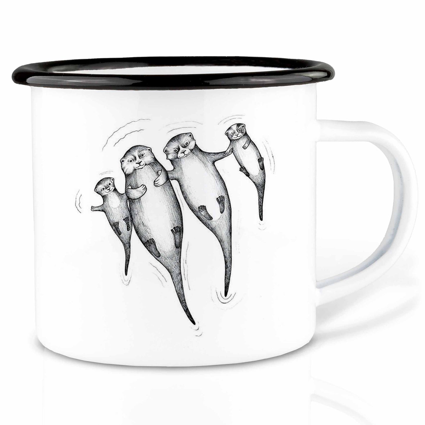 emailletasse die otters