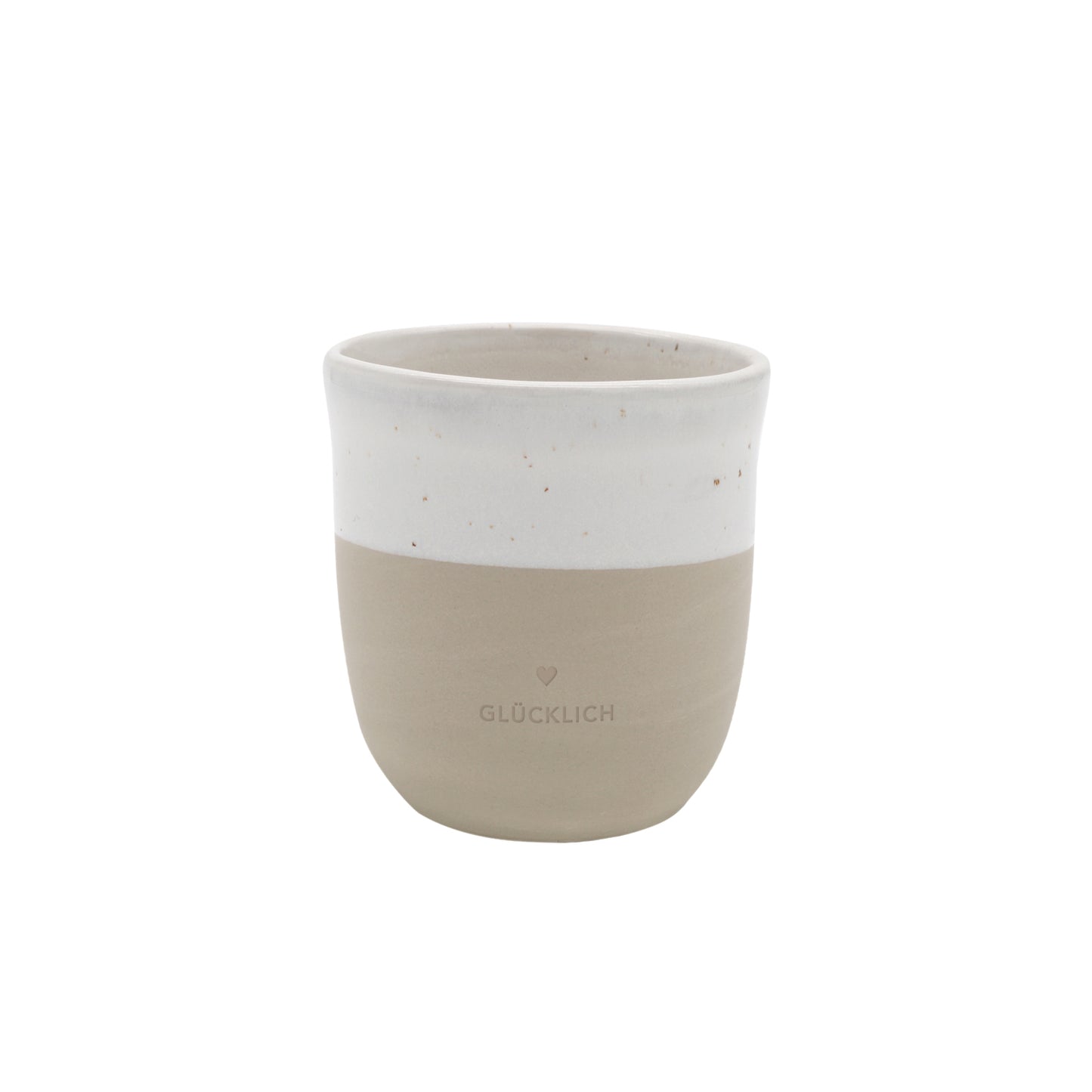 becher "glücklich"