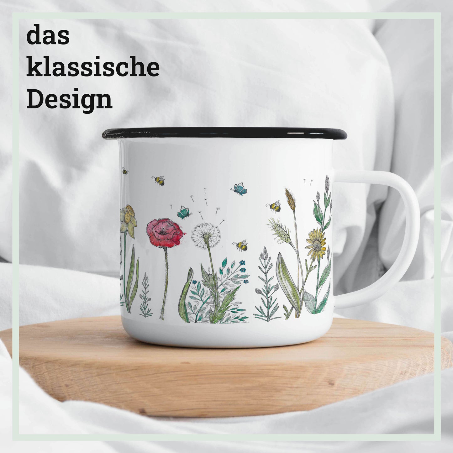emailletasse blumenwiese