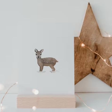 postkarte "deer"