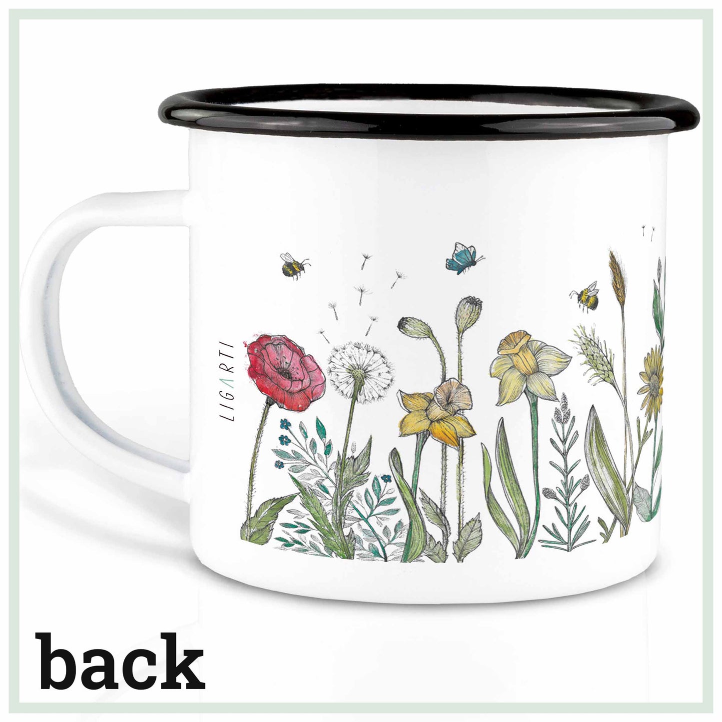 emailletasse blumenwiese