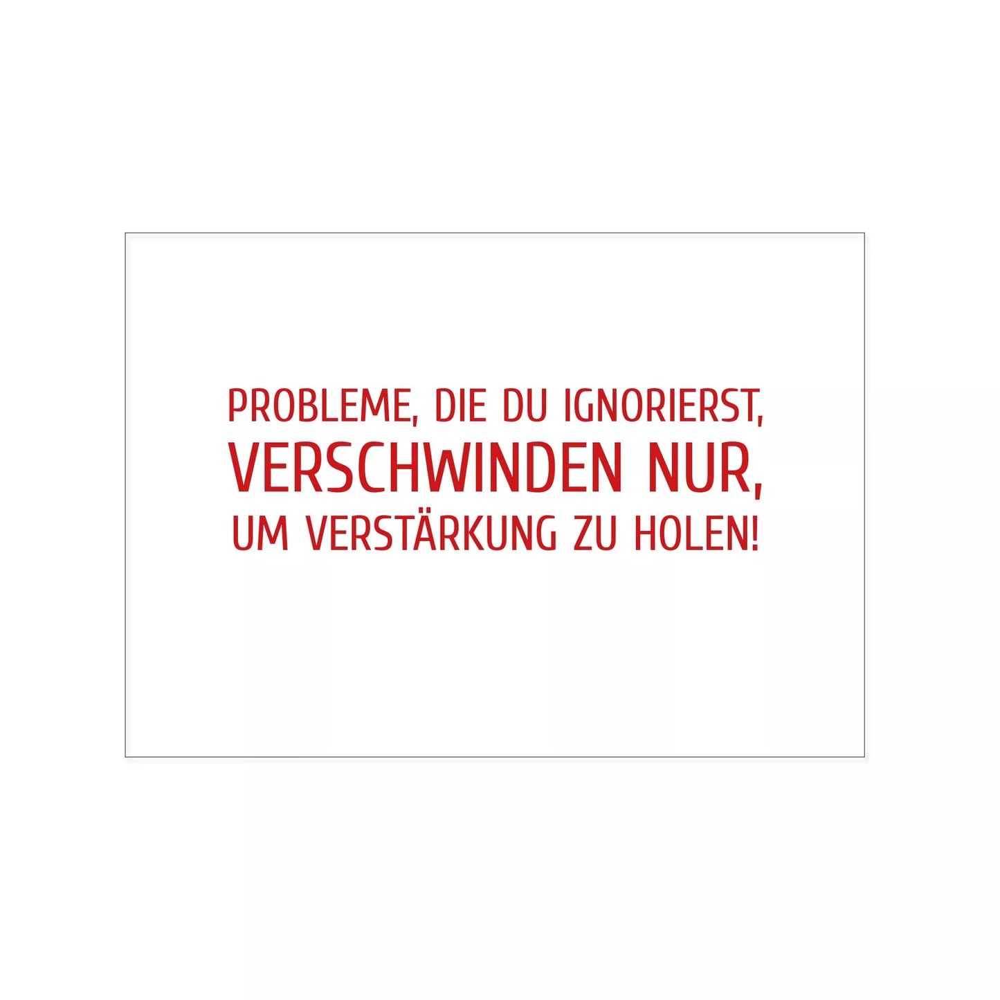 postkarte probleme ignorieren