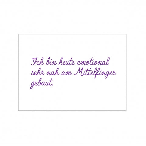 postkarte mittelfinger