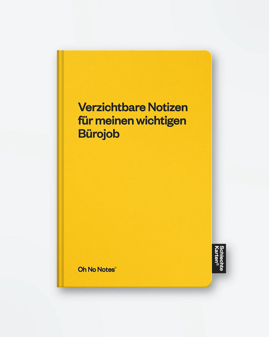 Notizbuch »Verzichtbare Notizen für meinen wichtigen Bürojob«