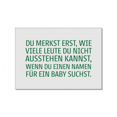 postkarte babyname