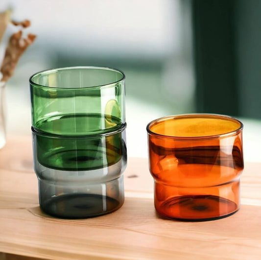 Stapelglas braun