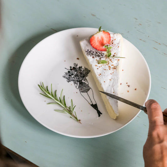 porzellanteller "flower girl"