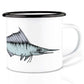 emailletasse schwertfisch
